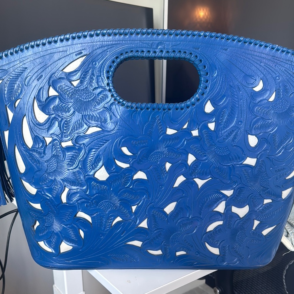 Royal Blue Alejandro Yeo Tote Bag